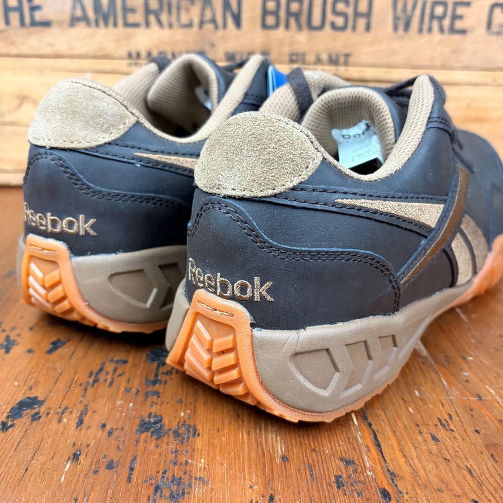 Reebok Men's 9.5 W Work Shoes Brown RB1940 Slip Oil Resisting Athletic Sneakers - Picture 7 of 12